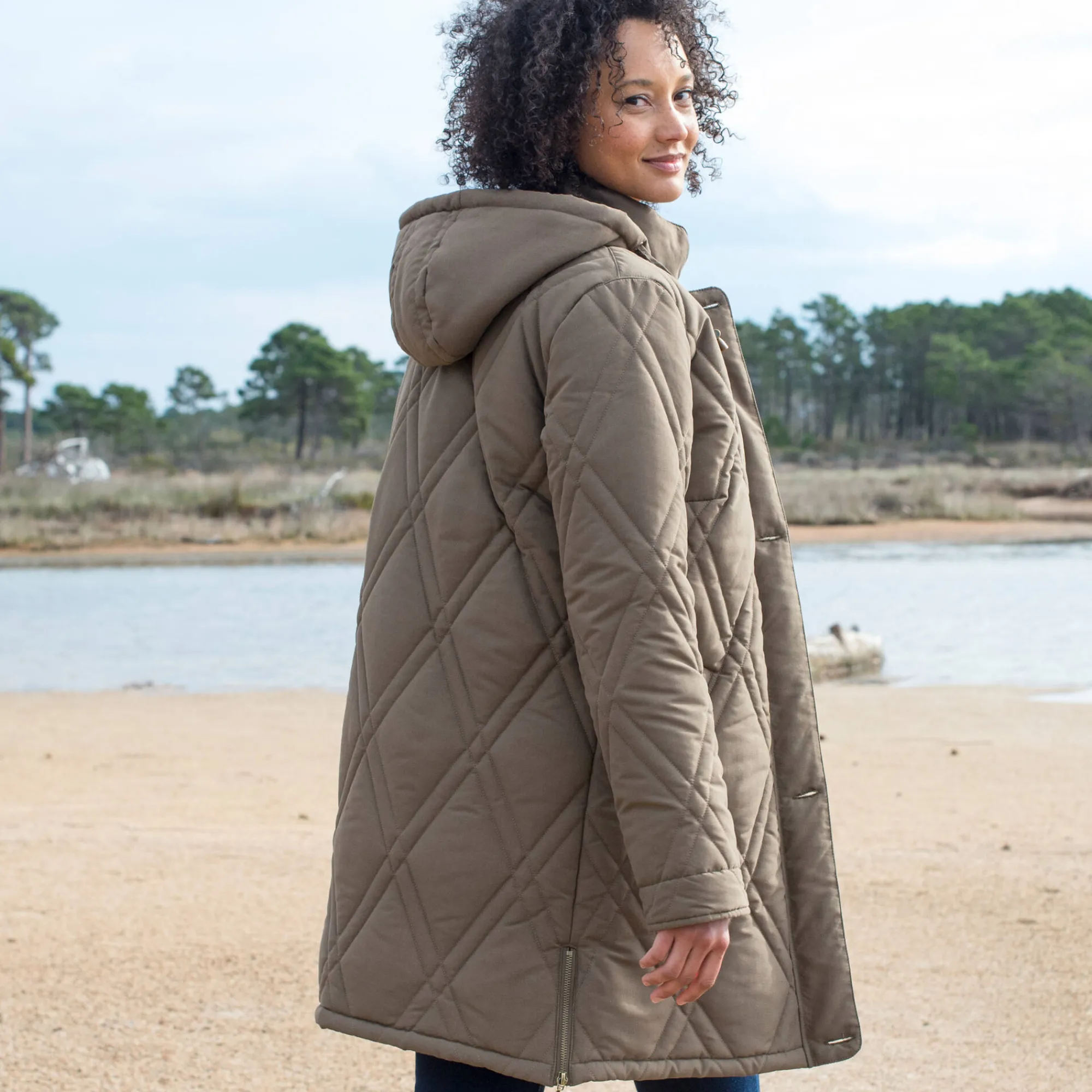 Parka En Donsjas<Blancheporte Gematelasseerde parka in microvezel havanna