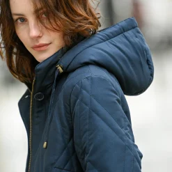 Parka En Donsjas<Blancheporte Gematelasseerde parka in microvezel marine