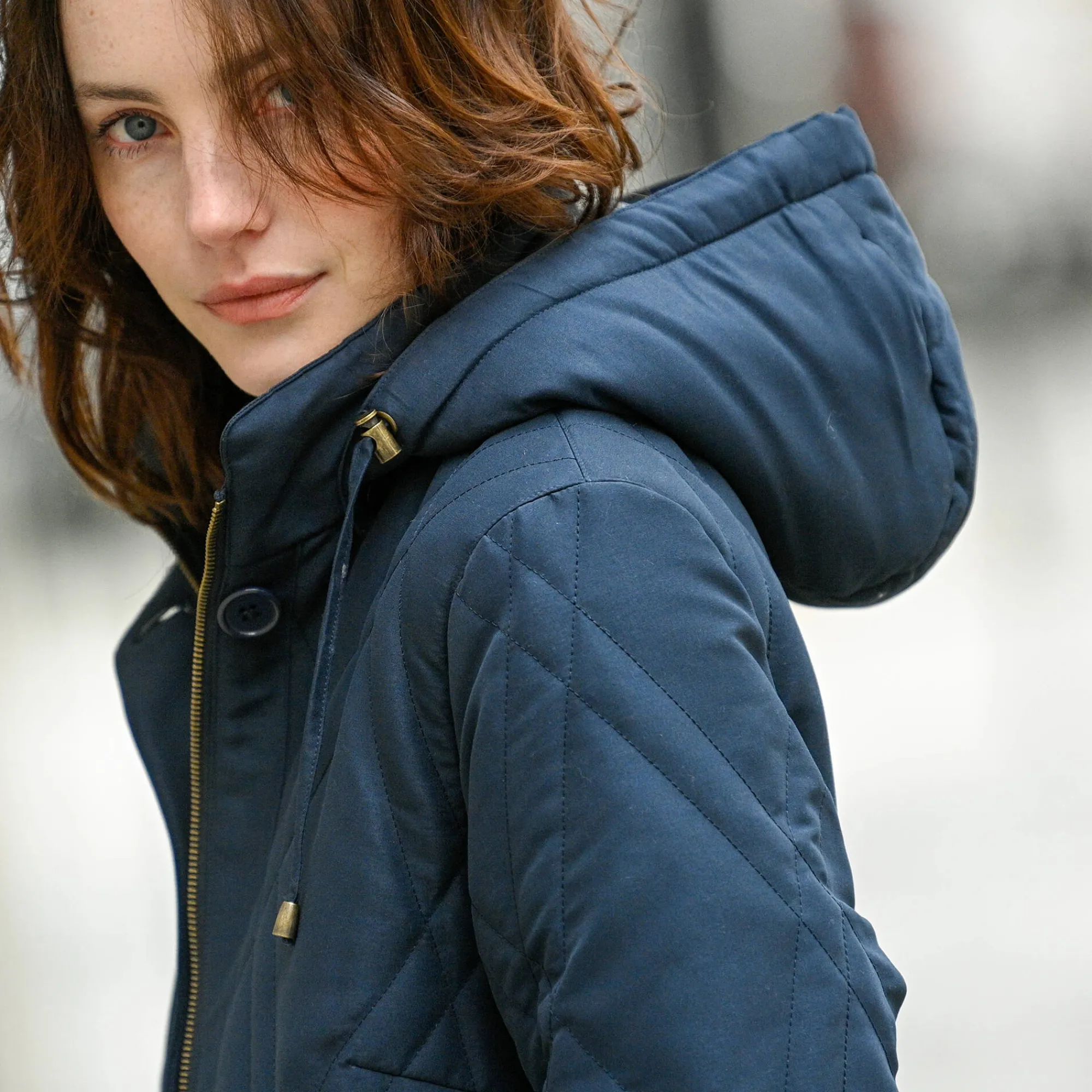 Parka En Donsjas<Blancheporte Gematelasseerde parka in microvezel marine