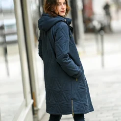 Parka En Donsjas<Blancheporte Gematelasseerde parka in microvezel marine