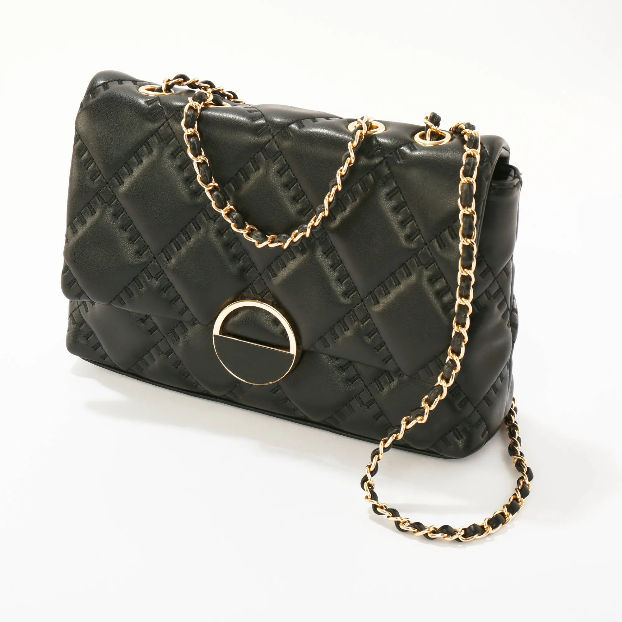 Sieraden En Feestaccessoires|Accessoires En Juwelen<Blancheporte Gematelasseerde tas, leeraspect**@ zwart