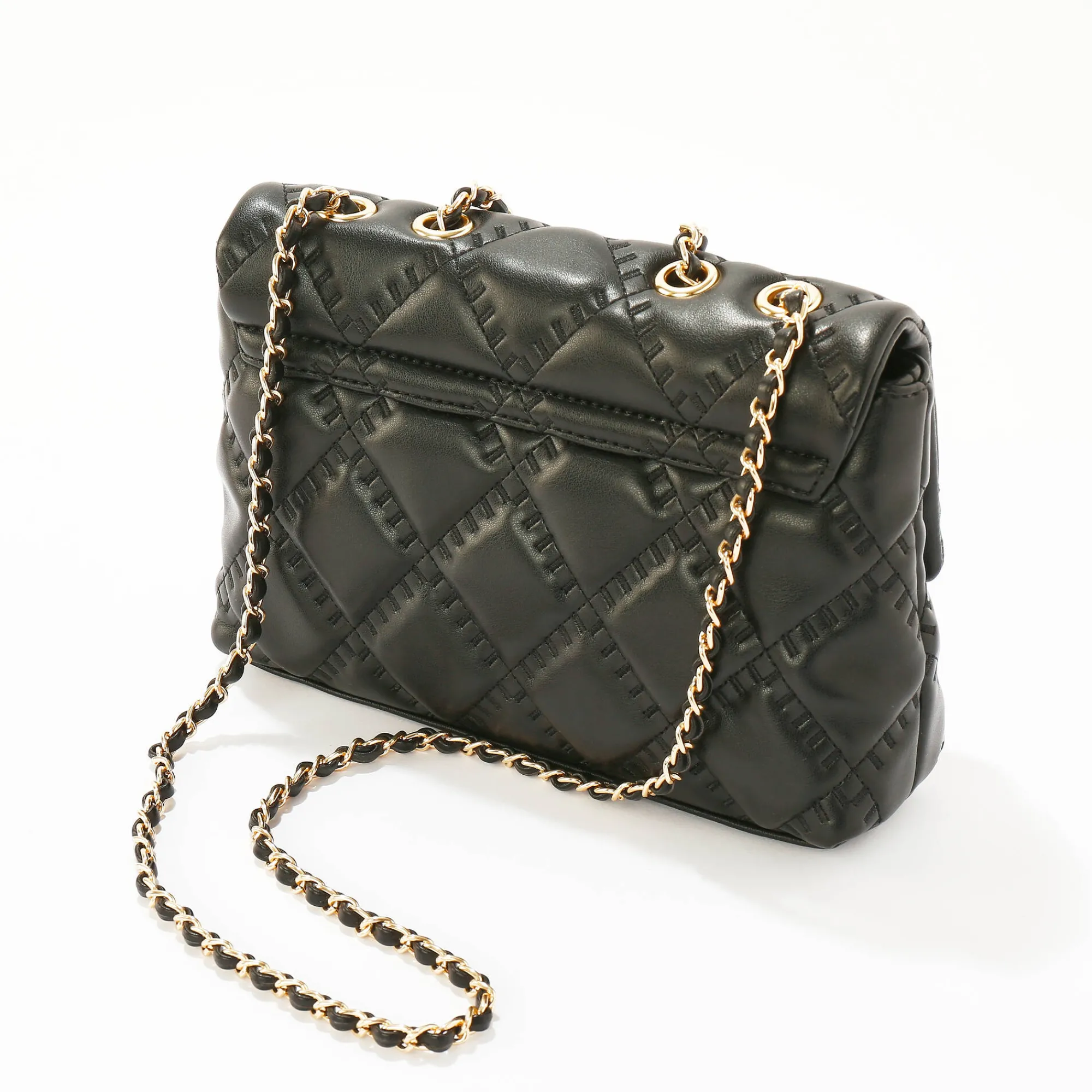 Sieraden En Feestaccessoires|Accessoires En Juwelen<Blancheporte Gematelasseerde tas, leeraspect**@ zwart
