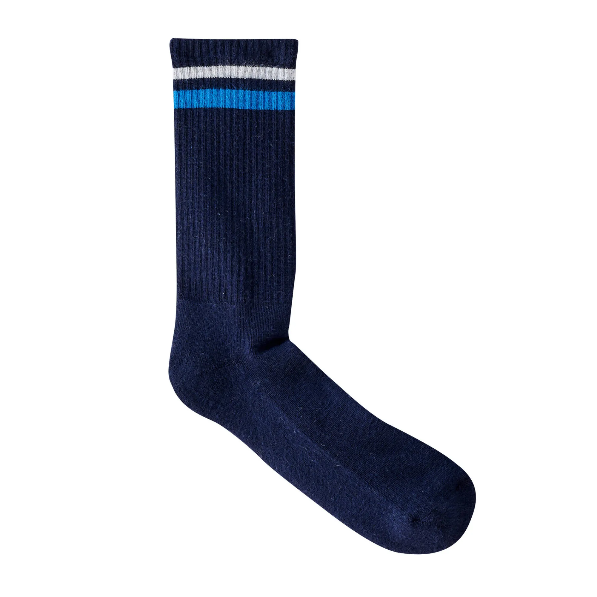 Ondergoed<Blancheporte Geribbelde sokken - set van 3 paar blauw