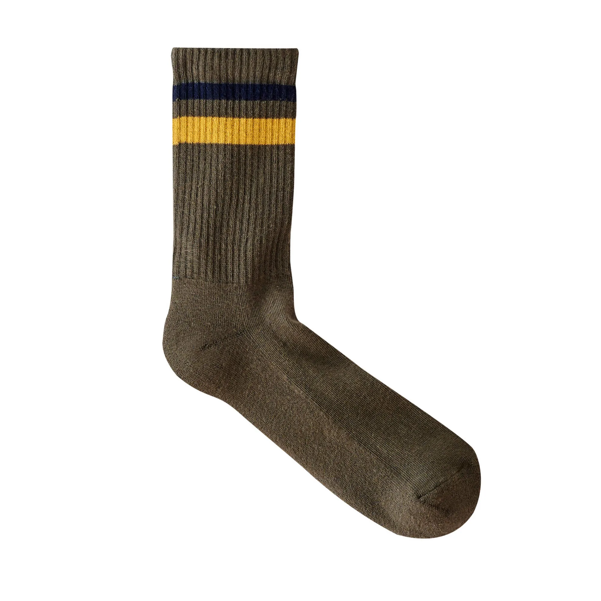 Ondergoed<Blancheporte Geribbelde sokken - set van 3 paar kaki