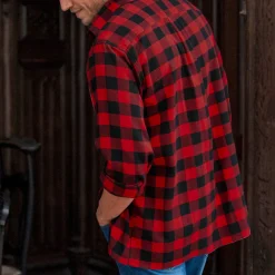 T-Shirt, Hemd En Polo<Blancheporte Geruit hemd in flanel - set van 3 bruin + wit + rood