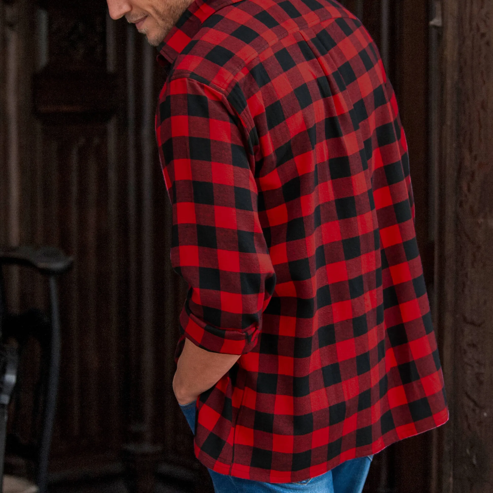 T-Shirt, Hemd En Polo<Blancheporte Geruit hemd in flanel - set van 3 bruin + wit + rood