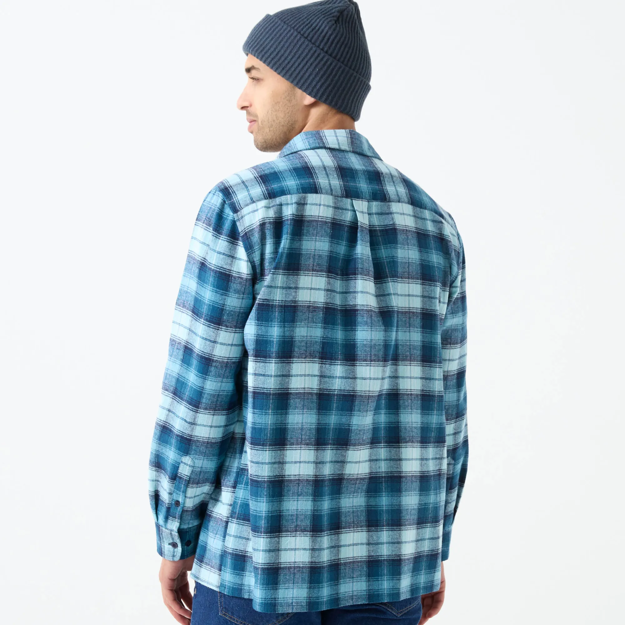 T-Shirt, Hemd En Polo<Blancheporte Geruit werkhemd in flanel - set van 2 kleuren wijnrood + celadon
