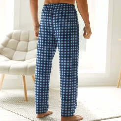 Pyjama En Kamerjas<Blancheporte Geruite pyjamabroek, katoen blauw / marine