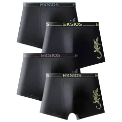 Ondergoed<Blancheporte Gesloten fantasieshorty - set van 4 zwart