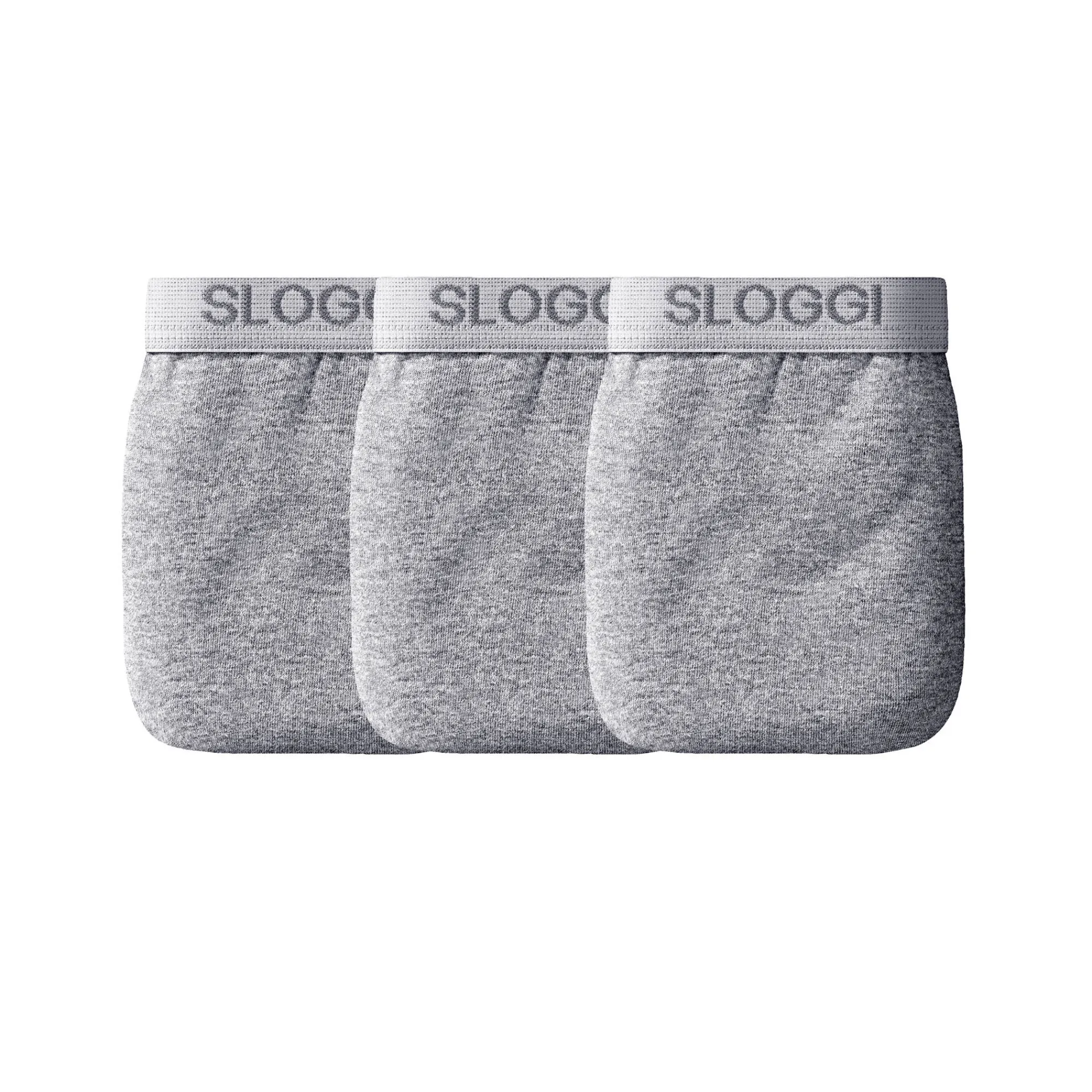 Ondergoed<Sloggi Gesloten midislip - set van 3 chiné grijs