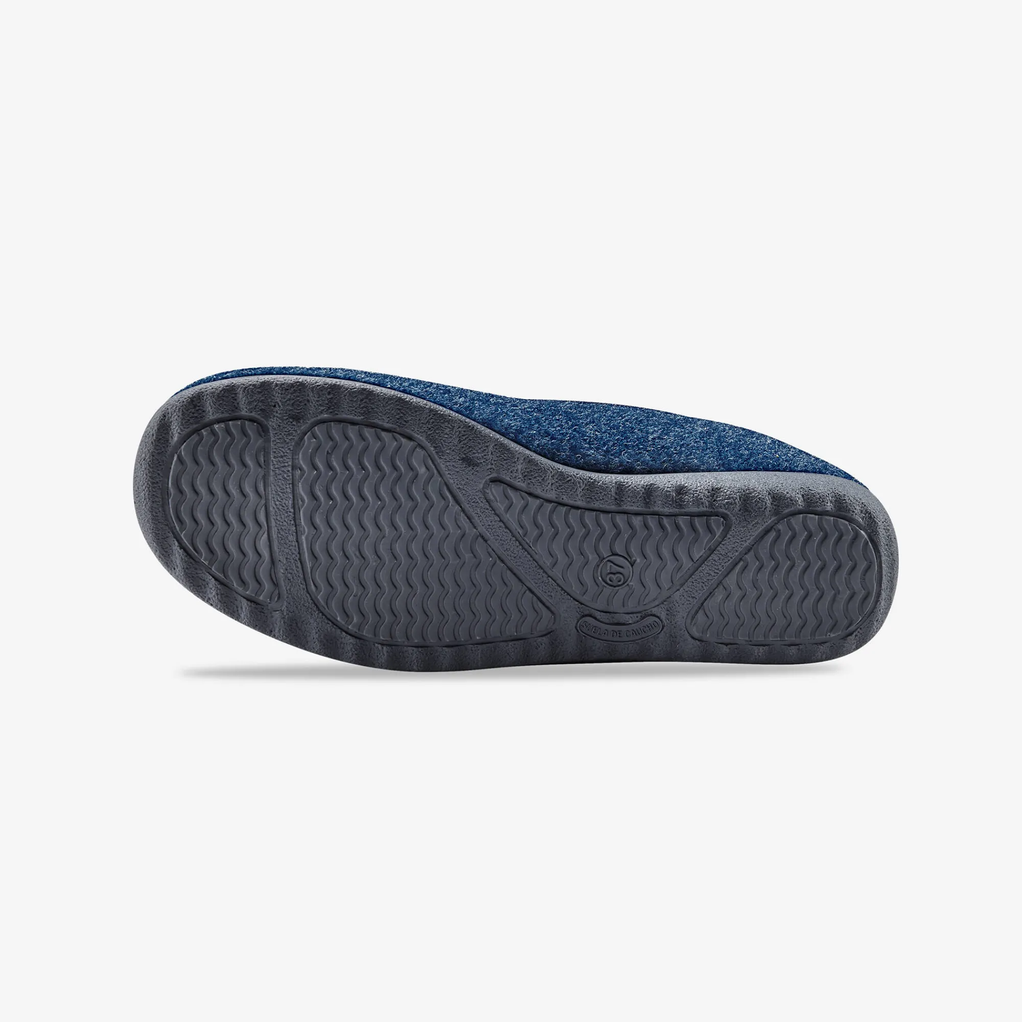 Sloffen|Sloffen<Blancheporte Gesloten pantoffels met bloemetjes indigo