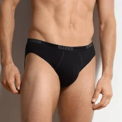 Ondergoed<Sloggi Gesloten slip in minimodel zwart