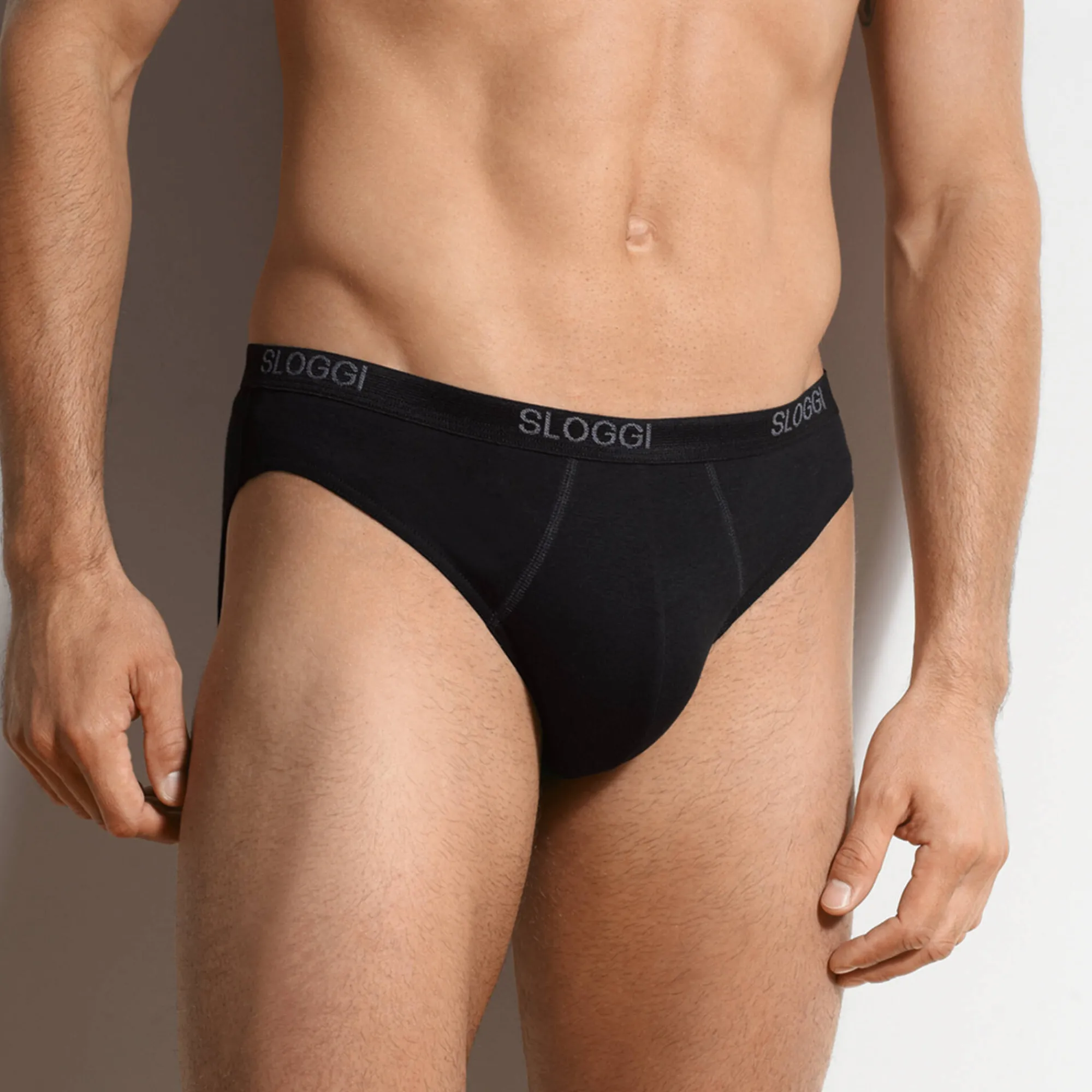 Ondergoed<Sloggi Gesloten slip in minimodel zwart