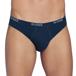 Ondergoed<Sloggi Gesloten slip in minimodel - set van 3 marine