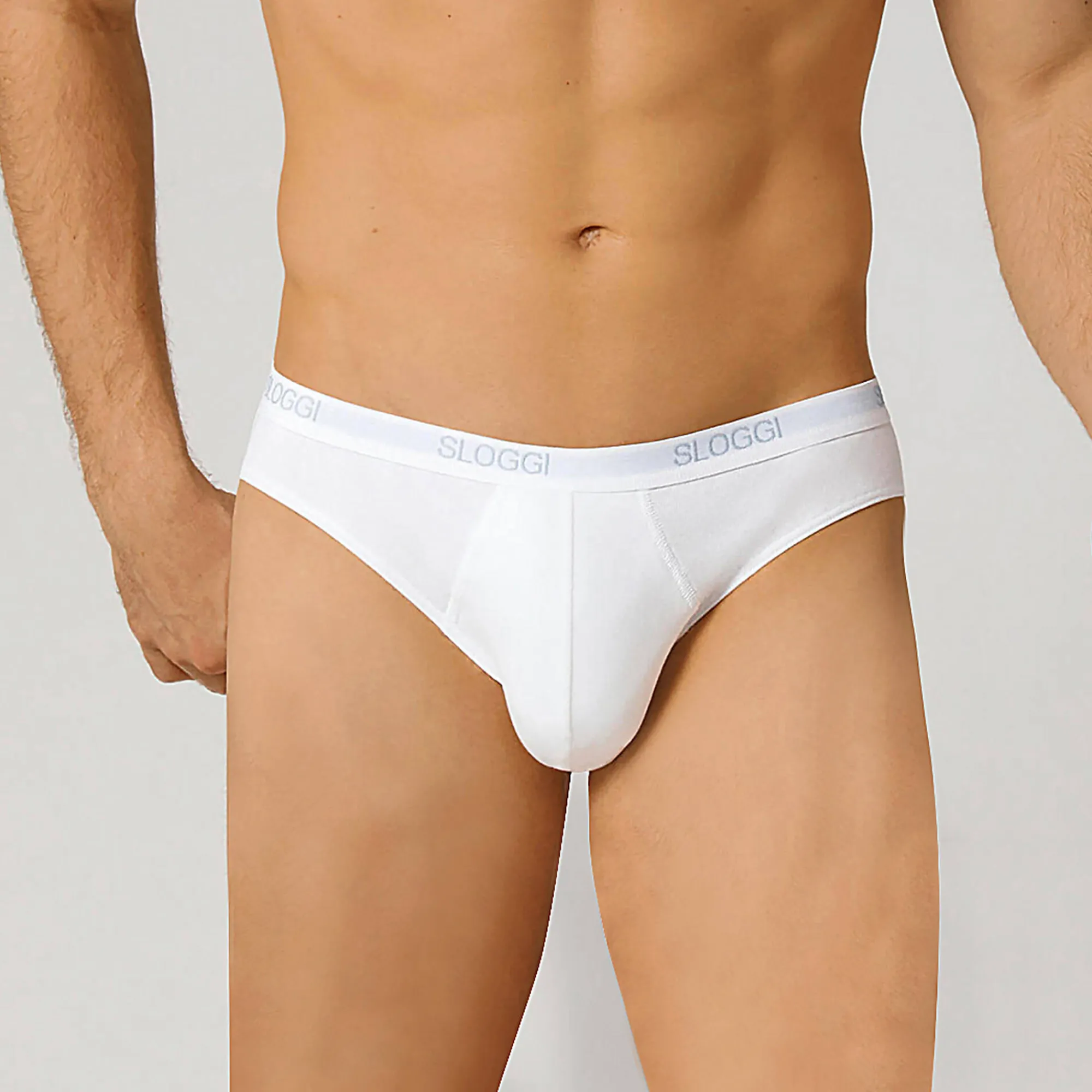 Ondergoed<Sloggi Gesloten slip in minimodel - set van 3 wit