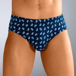 Ondergoed<Blancheporte Gesloten slip met comforttaille - set van 6 blauw