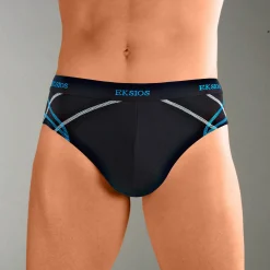 Ondergoed<Blancheporte Gesloten slip met hoge taille - set van 6 zwart + grijs