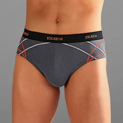 Ondergoed<Blancheporte Gesloten slip met hoge taille - set van 6 zwart + grijs