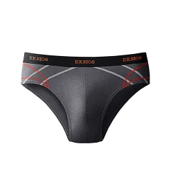 Ondergoed<Blancheporte Gesloten slip met hoge taille - set van 6 zwart + grijs
