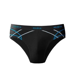 Ondergoed<Blancheporte Gesloten slip met hoge taille - set van 6 zwart + grijs