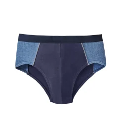 Ondergoed<Blancheporte Gesloten slip met hoge taille - set van 4 jeans / marine
