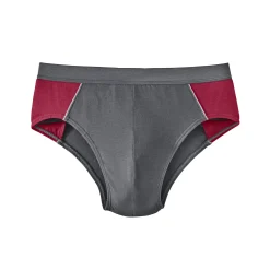 Ondergoed<Blancheporte Gesloten slip met hoge taille - set van 4 rood / grijs