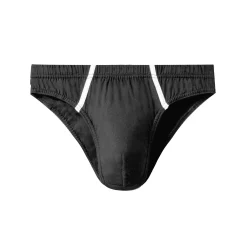 Ondergoed<Blancheporte Gesloten slip met lage taille - set van 8 zwart / grijs