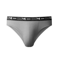 Ondergoed<Dim Gesloten slip met lage taille - set van 3 grijs + wit + zwart