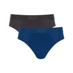 Ondergoed<Sloggi Gesloten slip ® Base - set van 2 blauw + grijs