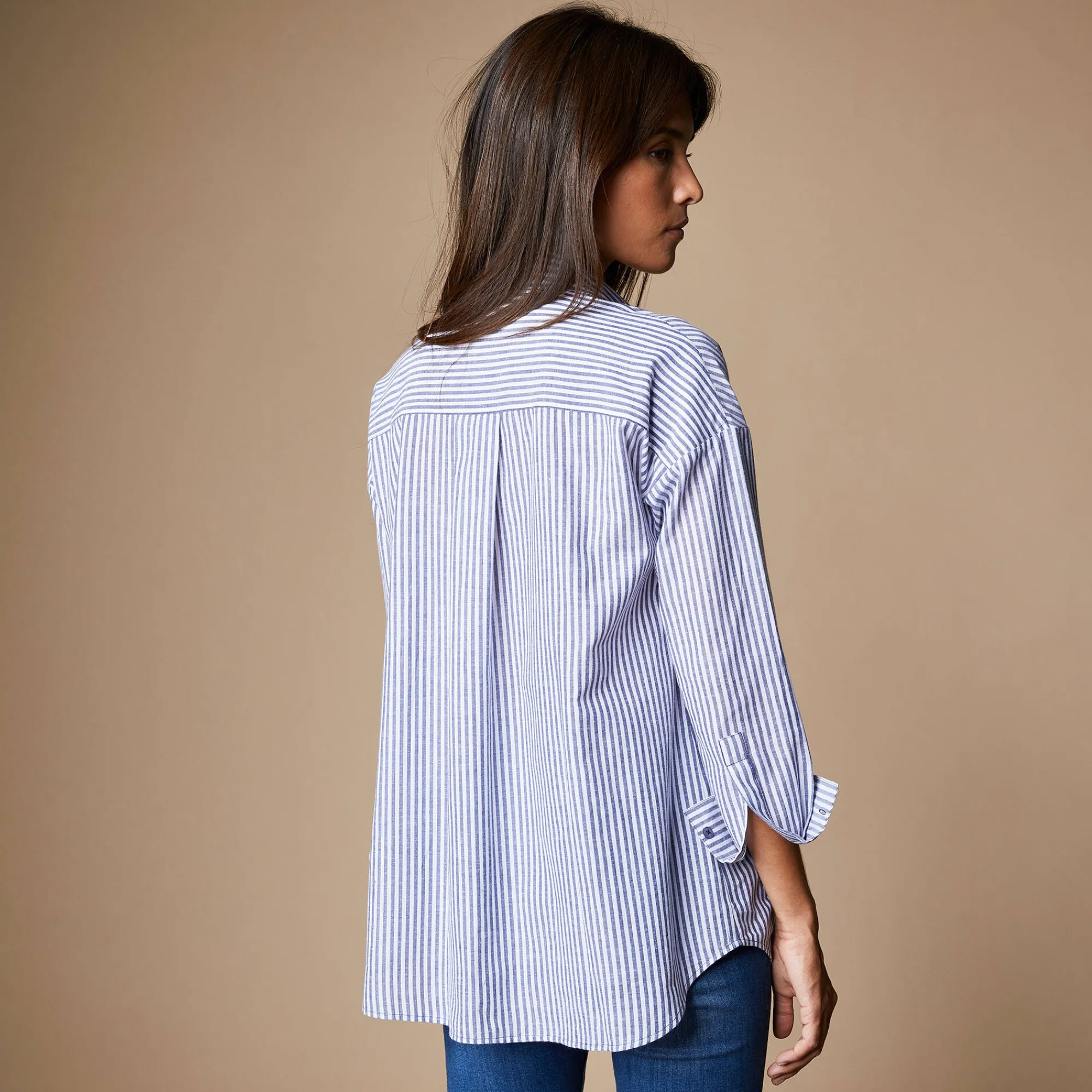 Bloes En Tuniek<Blancheporte Gestreept likethemd blauw / wit