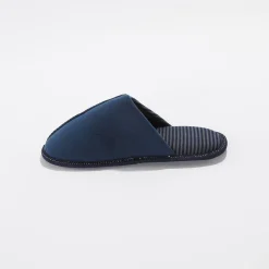 Schoenen|Schoenen Heren<Blancheporte Gestreepte effen muiltjes blauw