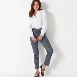 Jeans<Blancheporte Gestreepte 7/8-jeans dark blue