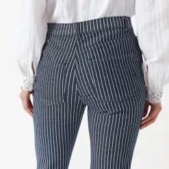 Jeans<Blancheporte Gestreepte 7/8-jeans dark blue