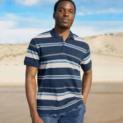 T-Shirt, Hemd En Polo<Blancheporte Gestreepte poloin piquétricot, korte mouwen marine / grijs