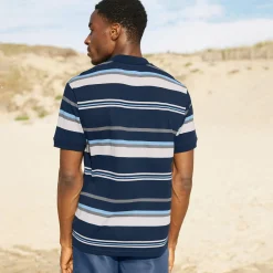 T-Shirt, Hemd En Polo<Blancheporte Gestreepte poloin piquétricot, korte mouwen marine / grijs