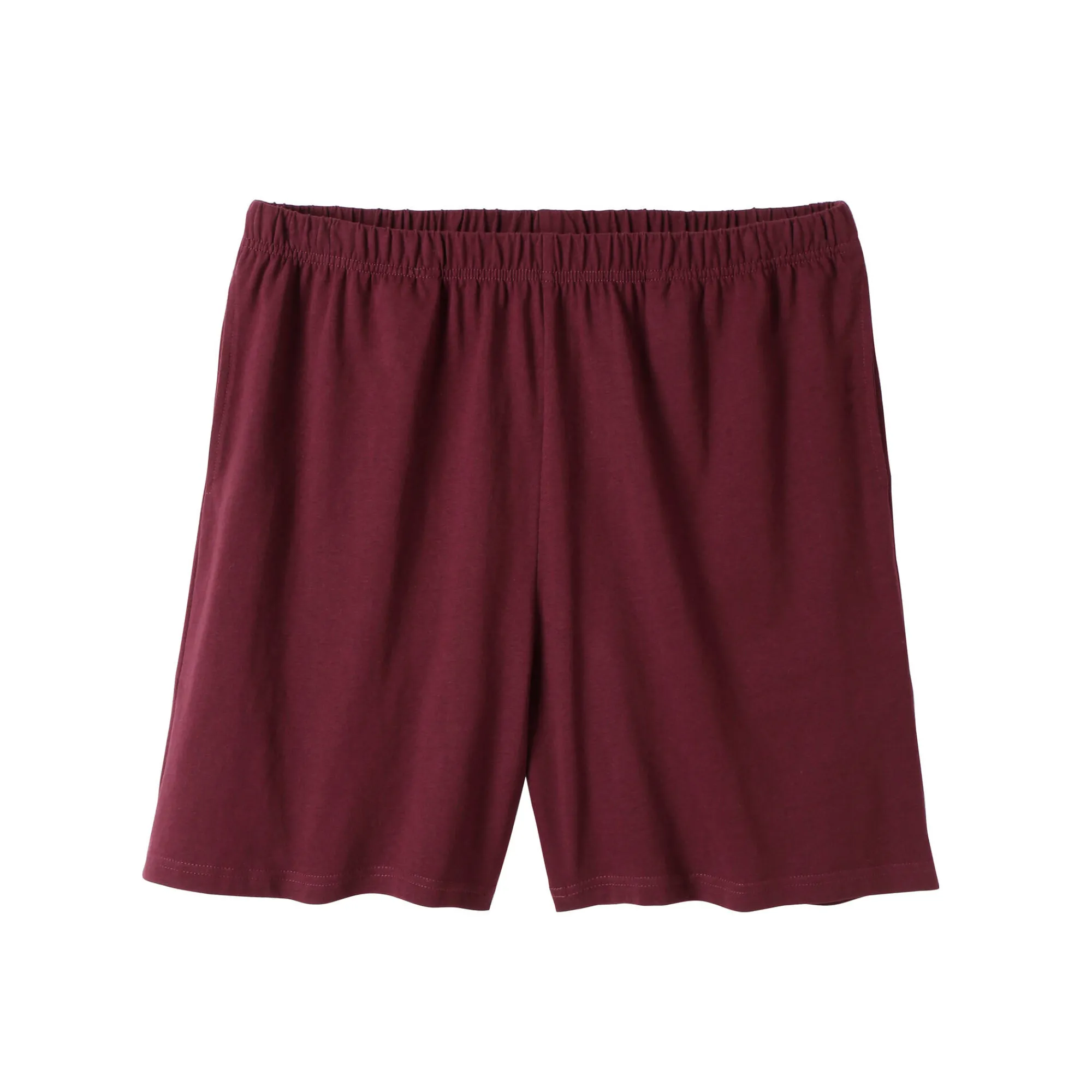 Pyjama En Kamerjas<Blancheporte Gestreepte shortama met Tunesische hals bordeaux