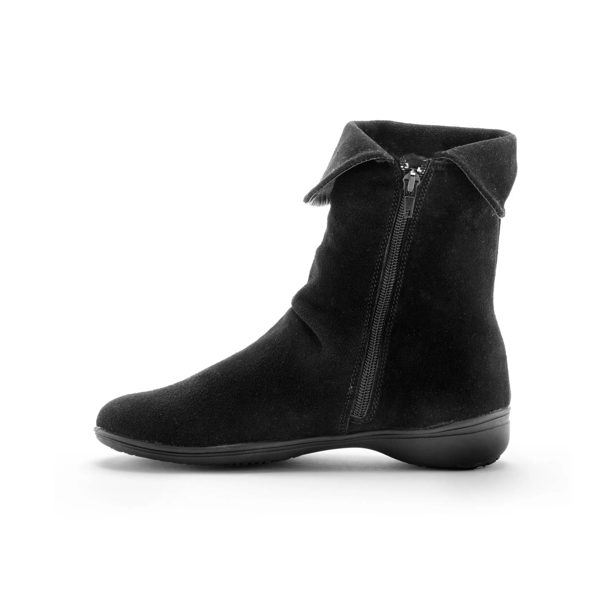 Bottines En Boots|Schoenen<Blancheporte Gevoerde boots in splitleer zwart