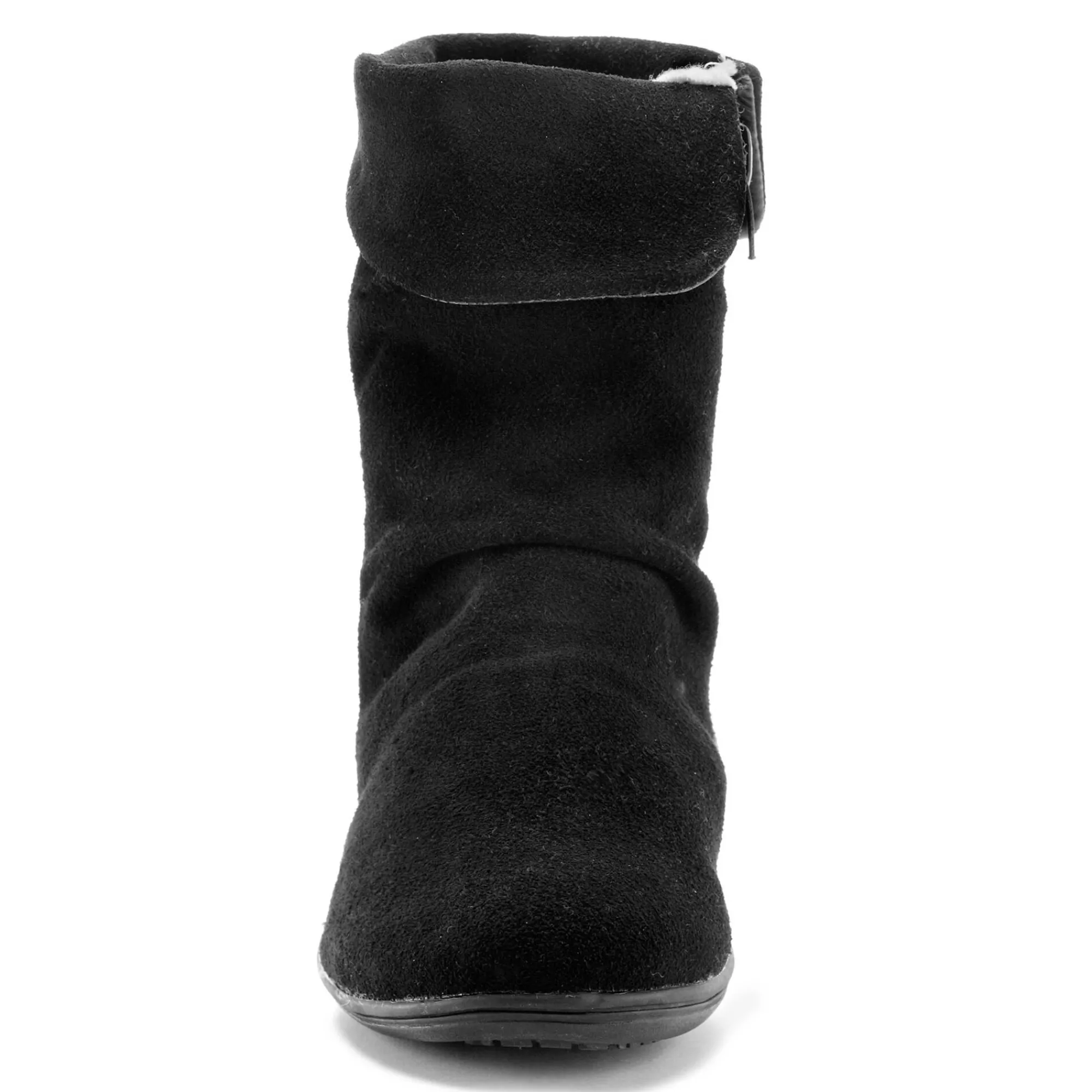 Bottines En Boots|Schoenen<Blancheporte Gevoerde boots in splitleer zwart