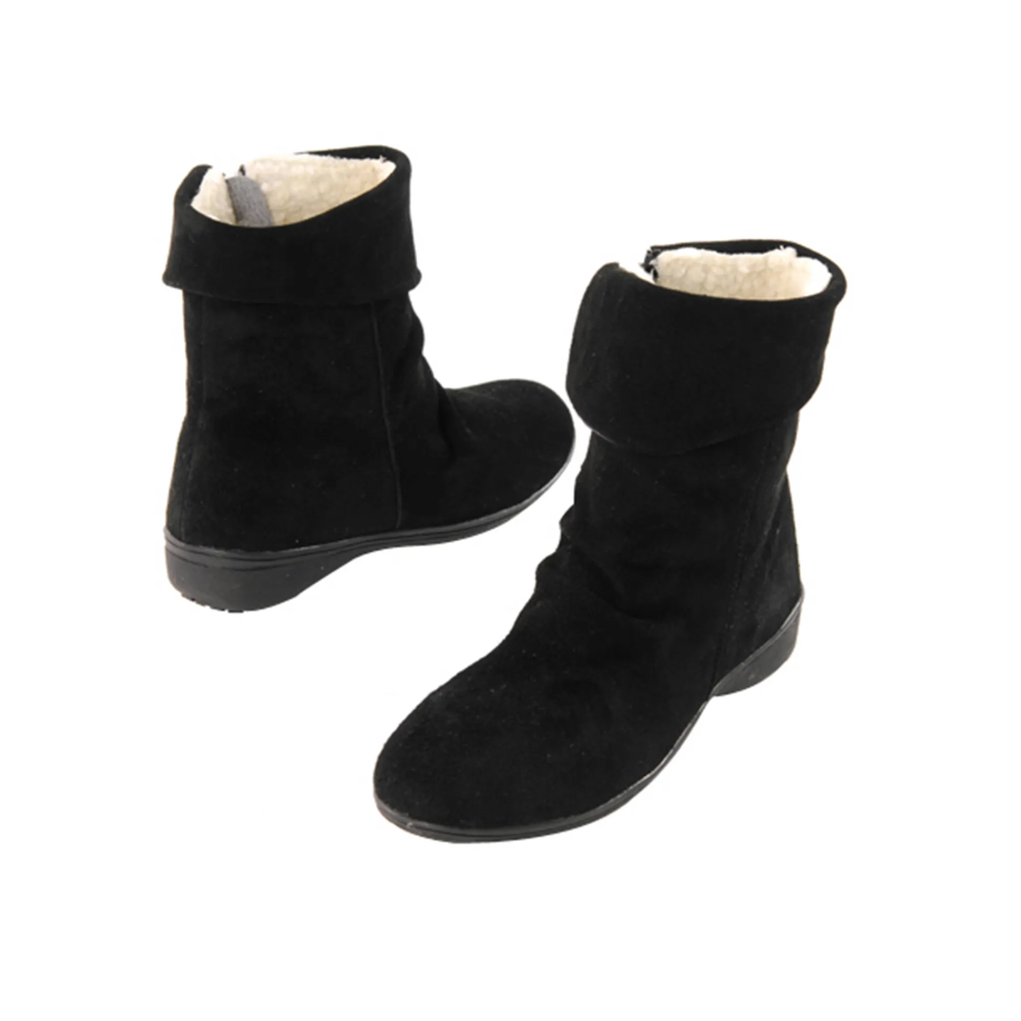 Bottines En Boots|Schoenen<Blancheporte Gevoerde boots in splitleer zwart