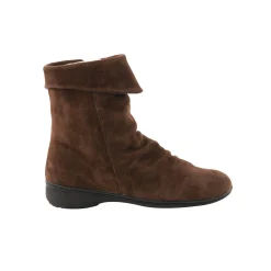 Bottines En Boots|Schoenen<Blancheporte Gevoerde boots in splitleer bruin