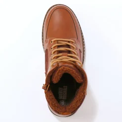 Schoenen|Schoenen Heren<Blancheporte Gevoerde boots met veters en rits bruin