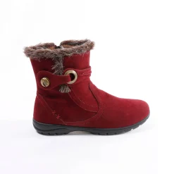 Bottines En Boots|Schoenen<Blancheporte Gevoerde bottines met suedine-effect bordeaux