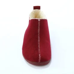 Sloffen|Sloffen<Blancheporte Gevoerde pantoffels, suedine bordeaux