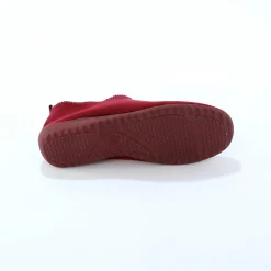 Sloffen|Sloffen<Blancheporte Gevoerde pantoffels, suedine bordeaux
