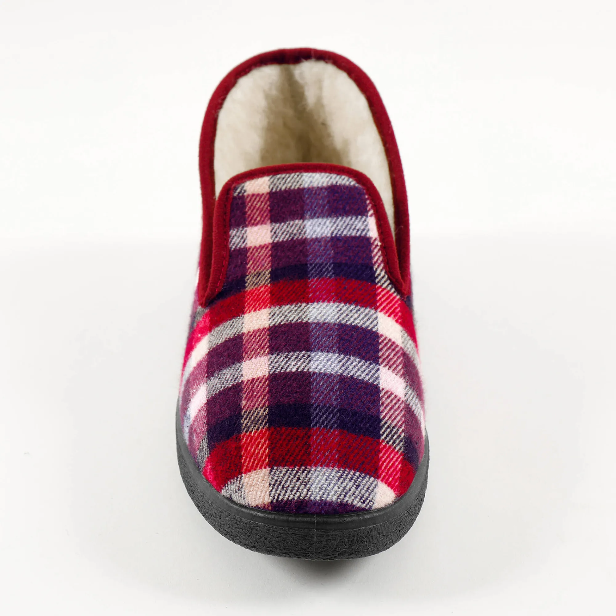 Schoenen|Schoenen Heren<Blancheporte Gevoerde pantoffels voor heren - tot maat 47 bordeaux