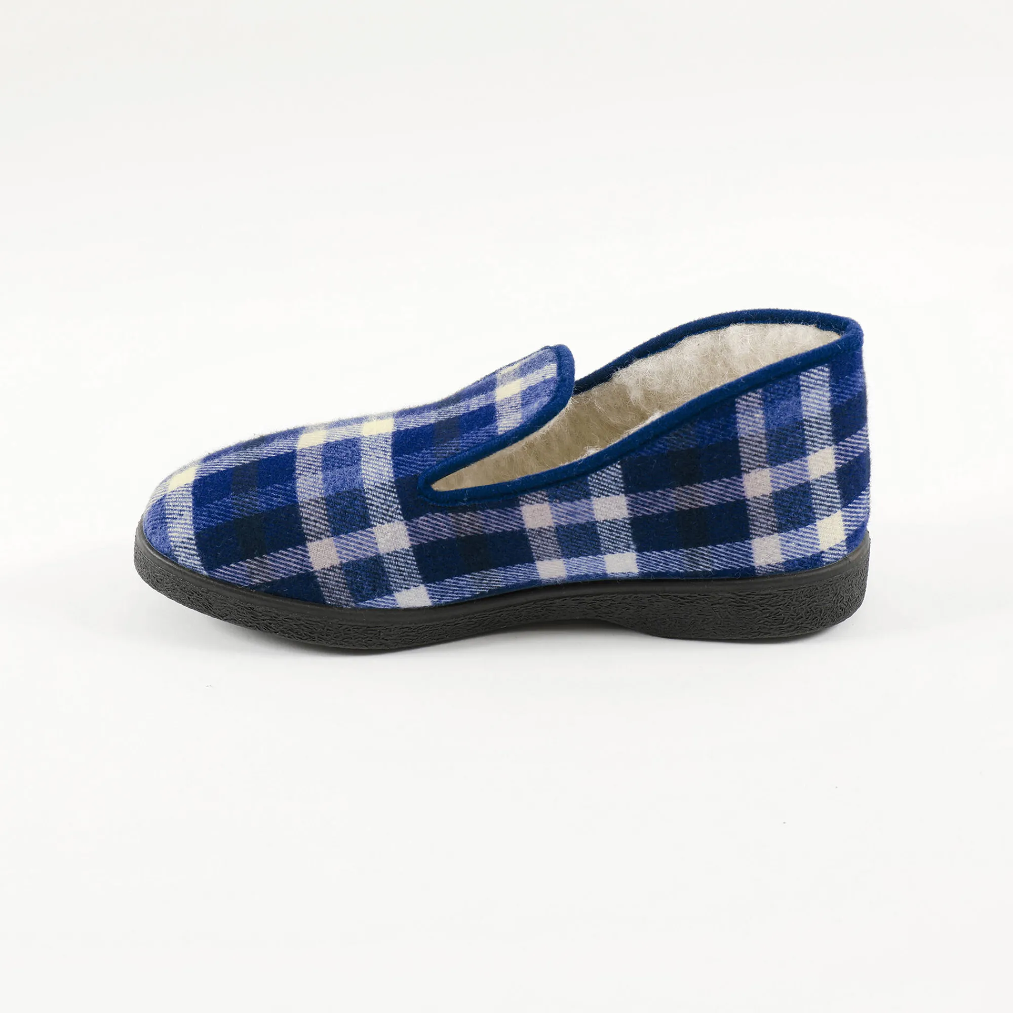 Schoenen|Schoenen Heren<Blancheporte Gevoerde pantoffels voor heren - tot maat 47 blauw