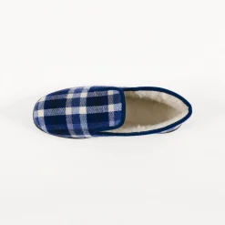 Schoenen|Schoenen Heren<Blancheporte Gevoerde pantoffels voor heren - tot maat 47 blauw