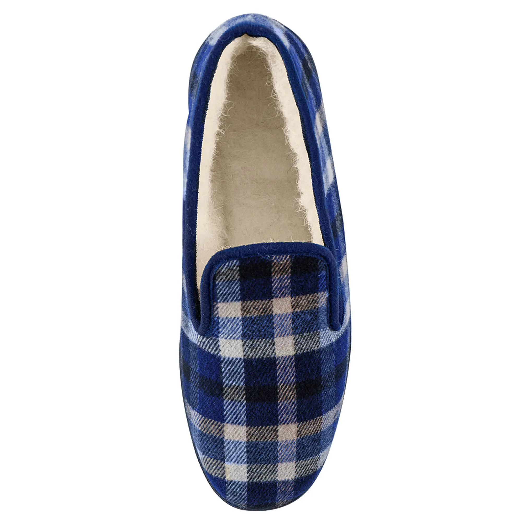 Schoenen|Schoenen Heren<Blancheporte Gevoerde pantoffels voor heren - tot maat 47 blauw