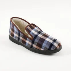 Schoenen|Schoenen Heren<Blancheporte Gevoerde pantoffels voor heren - tot maat 47 bruin
