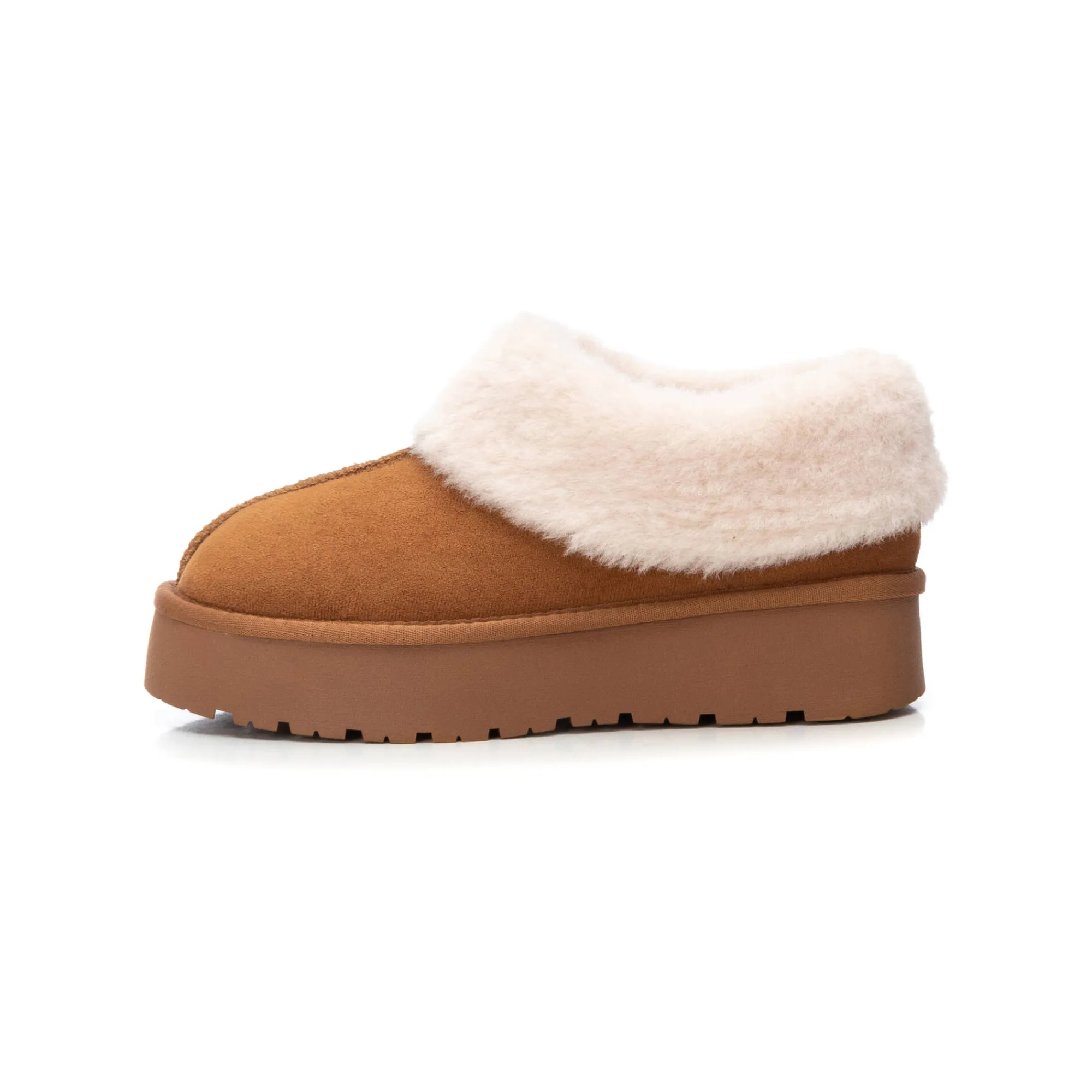 Bottines En Boots|Schoenen<Xti Gevoerde slip-on boots karamel